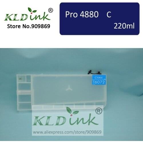 [KLD Ink] Compatible T6062 refillable ink cartridge for Stylus Pro 4880 Large Format Inkjet Printer ( 1 cartridge with chip)