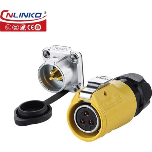 Cnlinko IP67 M20 2/3/4/5/7/9/12 PIN Waterproof Connector Female Plug Male Socket Outdoor/Indoor Panel Lighting Power Connectors