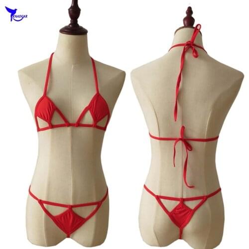 Extreme Thong Sexy Scrunch Butt Micro G-String Bikini Beachwear Sunbathing Costume Beach Bathing Suit Wild Life Biquini Swimsuit