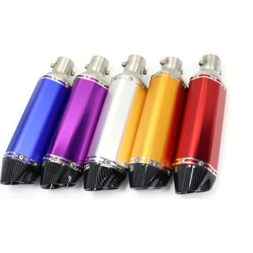 Motorcycle FAKE Carbon Exhaust Pipe Muffler DB Killer For vespa gts msx125 pcx125 duke 125 gy6 xmax benelli tnt 125 piaggio