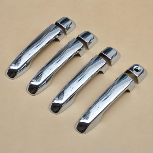 Chrome Parts For Toyota Land Cruiser LC200 2016 2017 Door Handle Protector Cover Decoration Accessories