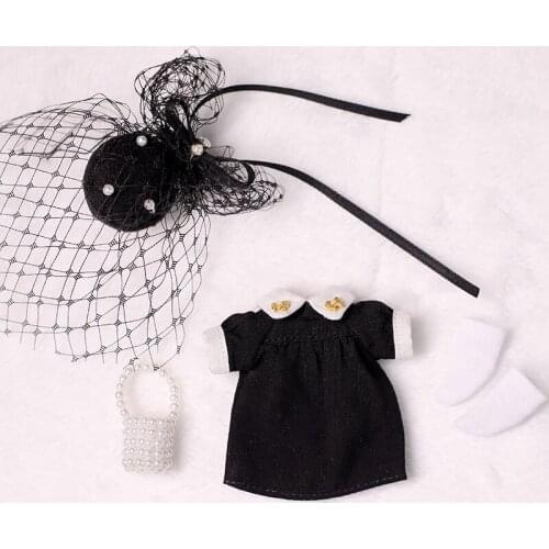 New OB BJD Candy Color Short dress /Cute hat skirt bag Dress suit Doll Clothes for ob11,obitsu11,molly,1/12 bjd Doll Accessories