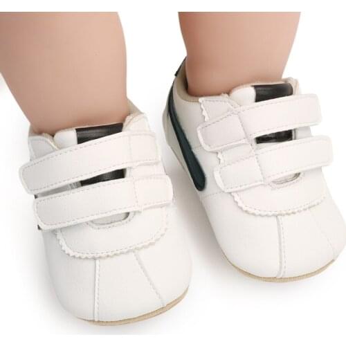 Autumn Newborn Baby Boys Girls Leather Sneakers Soft Rubber Sole Infant Moccasins Anti-Slip Toddler Shoes For Baby