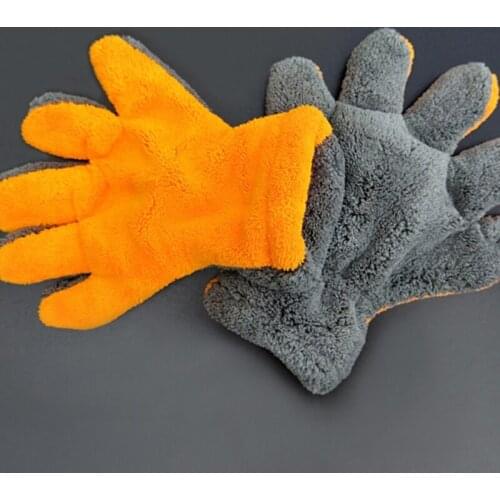L69A High-quality Microfiber Car Washing Machine Cleaning Car Care Gloves Soft Gloves