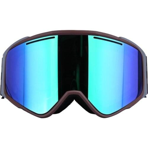Ski Goggles 2021 New Revo Cylindrical Double Layer Anti-Fog Ski Goggles Magnet Suction Outdoor Mountaineering Anti-Snow