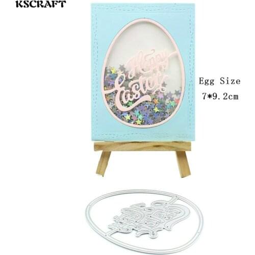 KSCRAFT Happy Easter Metal Cutting Dies Stencils for DIY Scrapbooking/photo album Decorative Embossing DIY Paper Cards