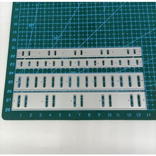 Metal Cutting Dies Hollow Stripe Shape Pattern DIY Stencils Scrapbooking Photo Album Embossing Paper Card Decor 2021 Punch