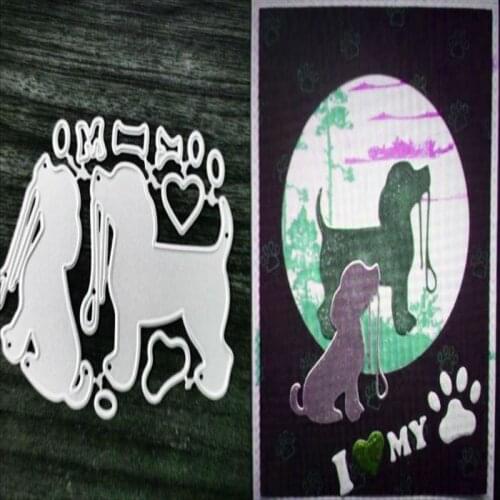 Cute animal dog Metal Cutting Dies for DIY Scrapbooking Album Paper Cards Decorative Crafts Embossing Die Cuts