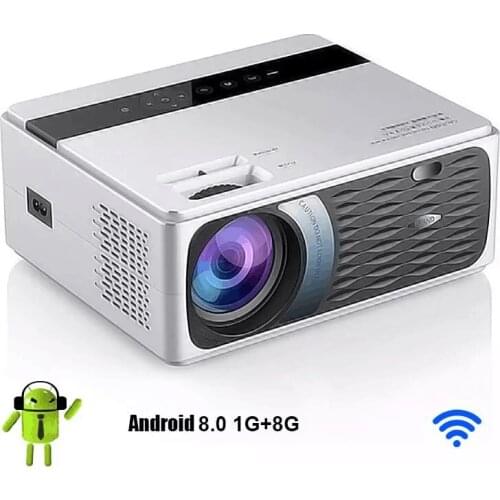 Mini Projector Wifi Android 8.0 Portable Projector For Cell Phone Video For Home Cinema Led Beamer PR47213