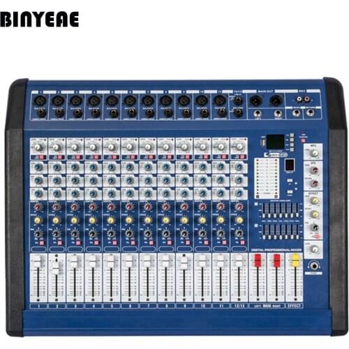 Power Audio DJ Mixer 13 Channel Mixing Console Mezcladora De DJ 700 Watt MPQ1300