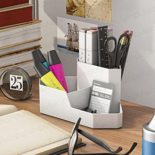 Desktop Organizer Pen Box Makeup Medicine Cosmetic Box Bathroom Kitchen Organizer Stylish Design 3 Compartments