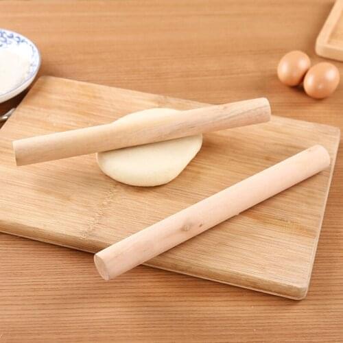 Natural Kitchen Solid Wooden Rolling Pin Fondant Cake Decoration Dough Roller Baking kitchen Cooking Tools Accessories