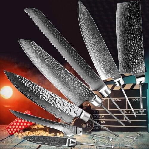 XITUO Chef Knife Blank DIY Handmade Forged Japanese Damascus Steel Blade Material Bread Slicing Meat Parinf Nakiri Gyuto Tool CN