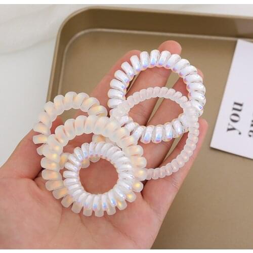 Mermaid color Ji phone line hair ring female hair rope ins wind sweet super fairy hair accessories Korean phone ring hair rope