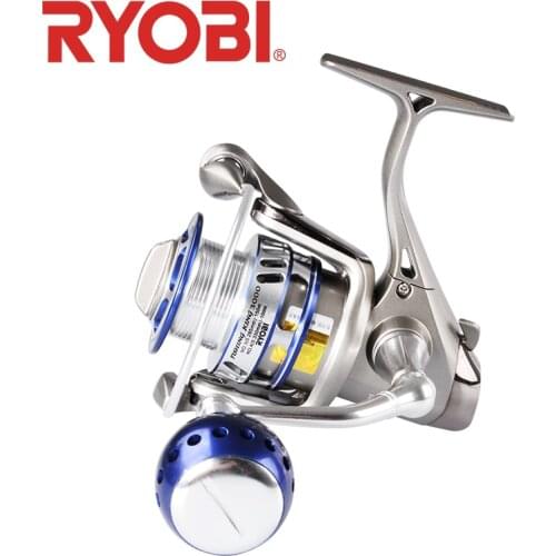 RYOBI FISHING KING I Spinning Fishing Reels 1000 2000 3000 4000 6000 8000 5.1:1/5.0:1Gear Ratio 6+1BB MAX DRAG 10kg Reel Fishing