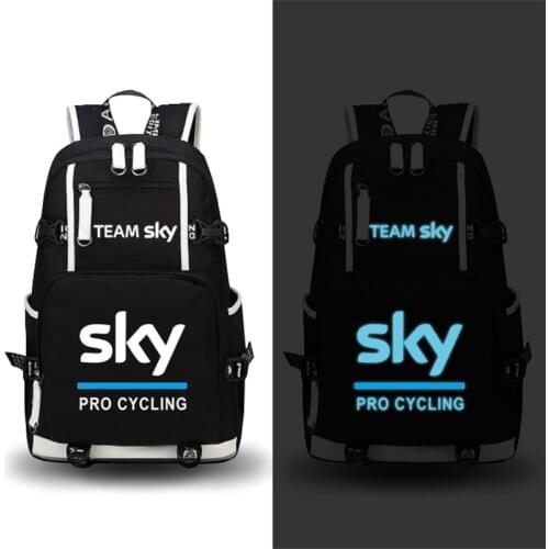 High Quality Team Sky Pro Cycle Luminous Printing Backpack Military Backpack Large Capacity Travel Bags Canvas School Bags