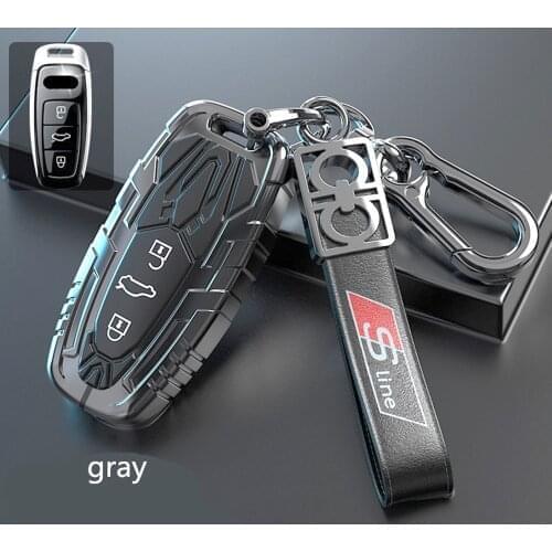Key ring Holder Protection Accessories Shell For Audi A6L A7 A8 Q8 E-tron C8 D5 2019 2020 Auto