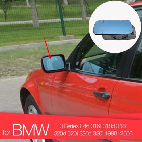 For BMW 3 Series E46 316i 318d 318i 320d 320i 330d 330i 1998-2006 Car-Styling Mirror Glass Heated