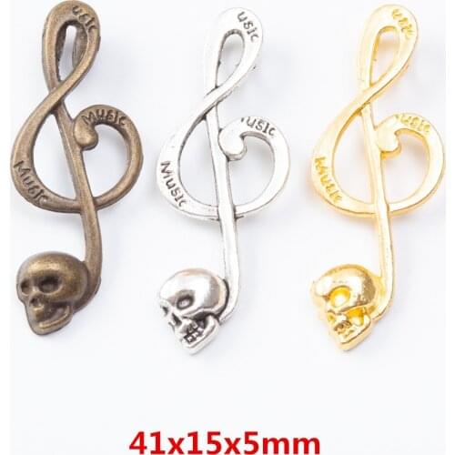 15pcs Charms Note Pendant Antique bronze Zinc Alloy Fit Bracelet Necklace DIY Metal Jewelry Findings 7201