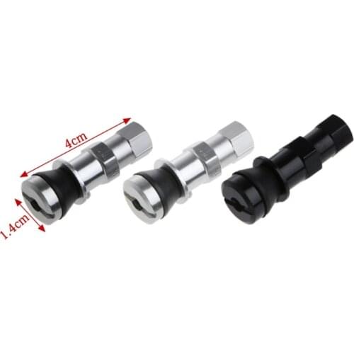 4x Aluminum Car Tubeless Wheel Tire Valve Stem Rim Bolt-in W/Dust