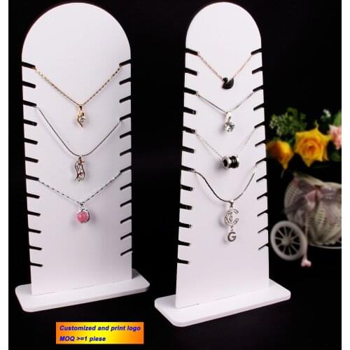 Acrylic Multi Necklace Display Stand Jewelry Display Case Necklace Organizer Necklace Showing Stand Shelf Necklace Holder
