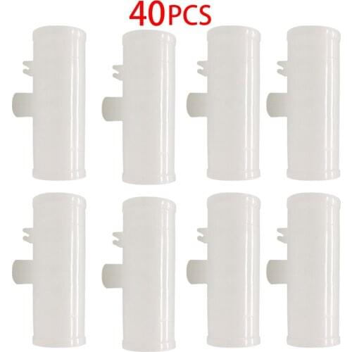 40pcs 3/4" New Tee Fittings Poultry Chicken Automatic Drinker Water Drinking Cup Nipples Connector for Broiler Breeder Duck Bird