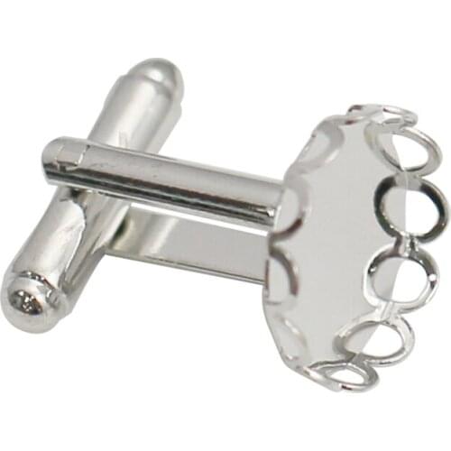 Beadsnice Brass Cufflinks Men Blank Bezel Tray Groomsmen Cufflinks Personalized Customised Cufflinks 31920