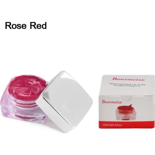 Permanent Makeup Ink PCD Tattoo Pigment Rose Red 1Pcs Lip Microblading Beauty Cosmetic Ink Non-toxic Long-lasting Machine Pen