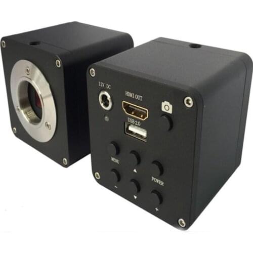 Free shipping CMOS 16MP 1080P HDMI USB recorded 1/2.3" industrial video digital microscope camera for phone repair tools