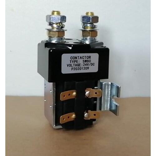 For Albright SW80-6 SW80-65 24V Contactor Type ZJW100A CZW100A SW80 24V DC Contactor Golf Cart Forklft Stacker Pallet Truck