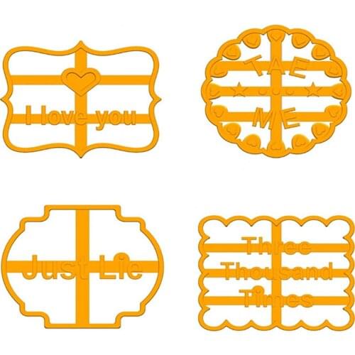 Cookie Molds With Good Wishes Cookie Form With Fun And Irreverent Phrases Cookie Moulds For Baking Biscuit Cutters