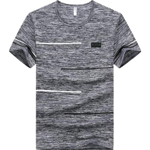 Fashion Mens Short Sleeve T Shirt plus size 6XL 7XL 8XL 9XL Casual quick drying Men khaki blue Slim Hip-Hop Top Tees