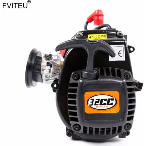 FVITEU 32cc 4 bolts Engine Set with chinese spark plug and carburetor for 1/5 losi 5ive-t rovan LT kingmotor X2