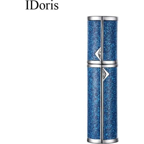 IDoris perfume vaporizers 5ml Perfume Glass Bottles Empty Aluminum Perfume Atomizer Metal Portable Travel Perfume Spray Bottle V
