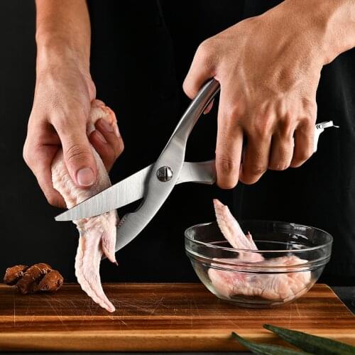 Stainless Steel Kitchen Scissor Chicken Bone Scissor Kitchen Food Vegetable Clip Food Scissors Bone Cut