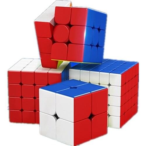 MoYu MeiLong 2x2 3x3 4x4 5x5 set Magnetic Version Magic Cube Toy Entry Simple Professional Game Speed Puzzle Adult Children Gift