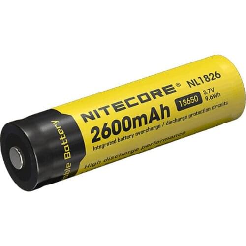 NITECORE 18650 2600mAh NL1826 High-performance Li-ion battery