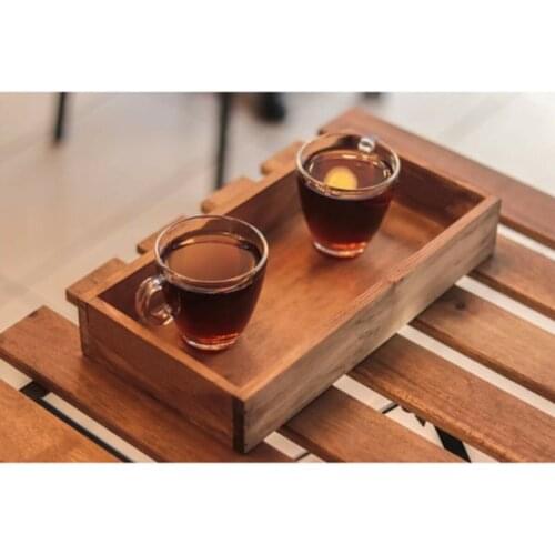 Italian Style Natural Wood Rectangle Tray Home Decoration Kitchen 2021