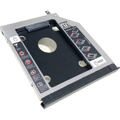 With Bezel Front Cover Faceplate + Bracket 2nd 3.0 2.5" Hard Drive HDD SSD Optical Caddy for Asus X550 A550 K550 F550 W50 Series