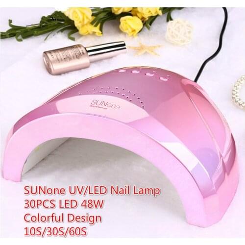 New Colorful 48W SUNONE Professional LED UV Nail Lamp For Nail Gel Polish Led Nail Light Nail Dryer UV Lamp