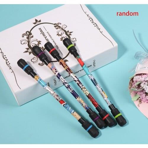 1PC Creative Erasable Gel Pen Funny Rotating Pen Spinning Gaming Pens for Kids Students Writing Toys Kawaii Stationery Pen