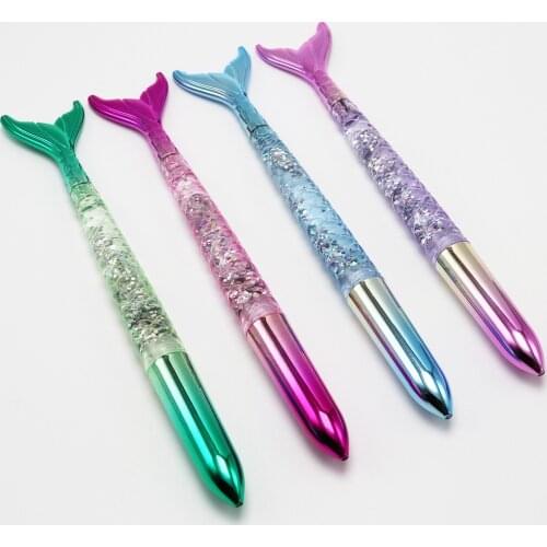 1 Piece Cute Gel Pen Kawaii Stationery Office School Supply Sweet Mermaid Girls Colored Quicksand Korea Japanese