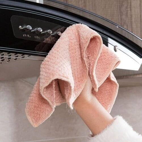 1pc Super Absorbent Microfiber kitchen dish Cloth High-efficiency tableware Household Cleaning Towel kichen Nonstick Oil tools