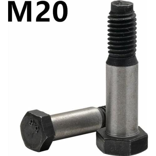 2PCS M20x50/55/60/70/80/90/100mm 8.8 grade GB27 hex head reaming hole hex plug screw