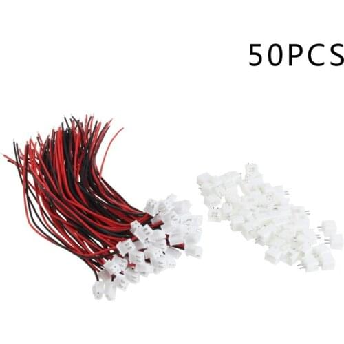 2018 New Arrival 50Pcs JST XH 2.5 Battery Connector Plug Female Male With 150MM Wire