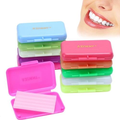 5PCS/Box Dental Orthodontic Protective Wax Relief Wax Sticks For Braces And Gum Irritation 10 Type Teeth Whitening Oral Hygiene