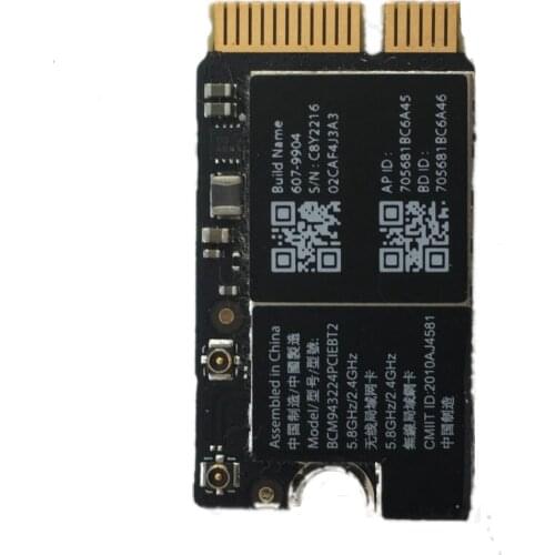 Wifi Wireless Bluetooth Airport Card For Macbook Air 11" A1370 A1465 13" A1369 A1466 2010~2012 BCM943224PCIEBT2
