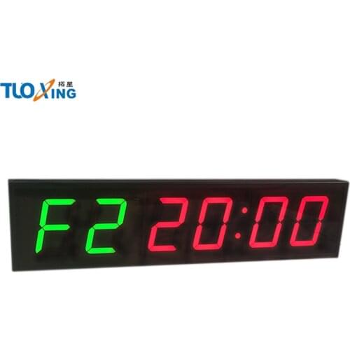 4'' large LED Wall Clock WOD Gym Fitness CrossFit Programmable Interval Timer