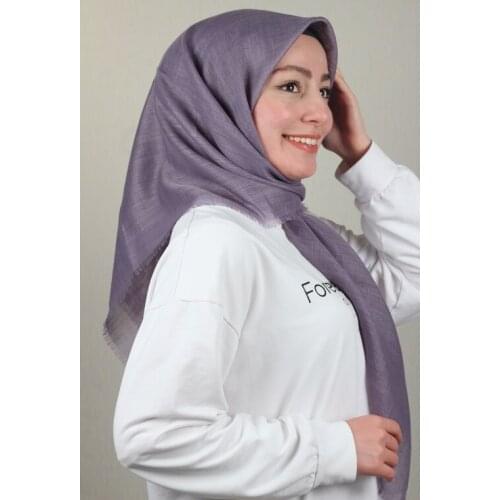 BONJELA SHİNE FLAT SILVERY LINEN SCARF-DESEN-02-RENK-01