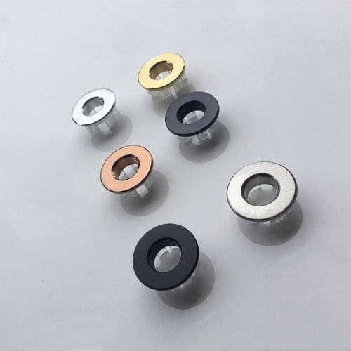 Bathroom Parts Gold Basin Faucet Sink Overflow Cover Brass Ring Bathroom Product Basin Tidy Insert Replacement Accessories